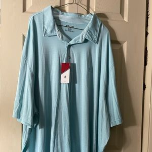 Izod polo shirt. Light blue. New with tags size 4XLT
